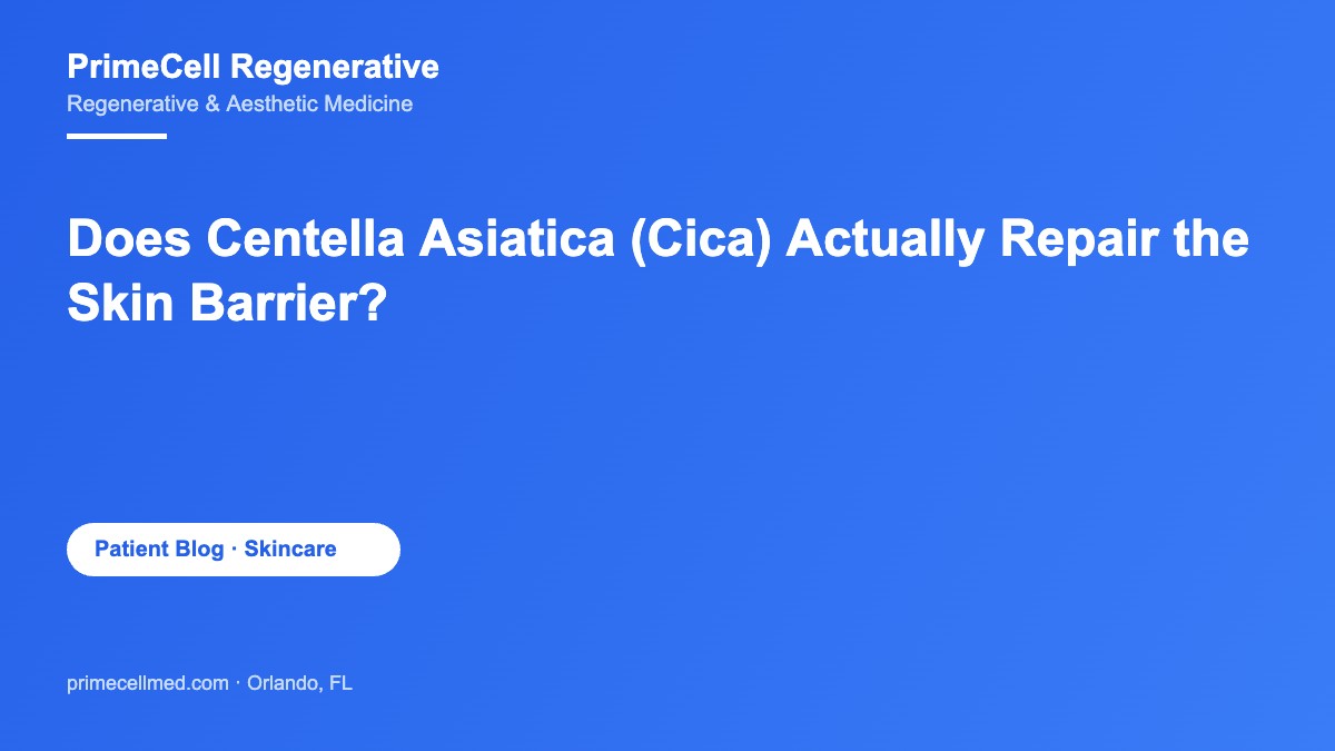 Does Centella Asiatica (Cica) Actually Repair the Skin Barrier?